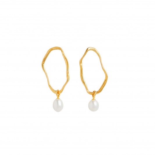 Ripple II Earrings With Pearls