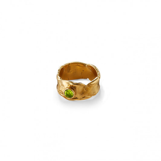 Band Ring with Gemstone