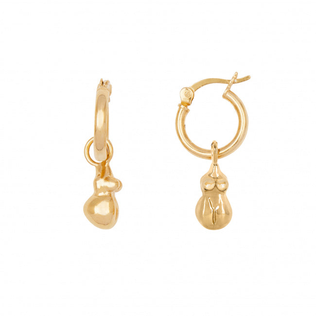 Wobbly Bits Hoop Earrings