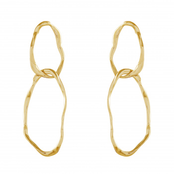Gold-Double-Ripple-Earrings
