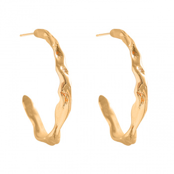 Gold Bark Earring 3