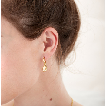 Halcyon plain oval earrings