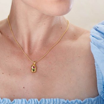 halcyon-rectangular-necklace-model-tsavorite-ruby-white-sapphire
