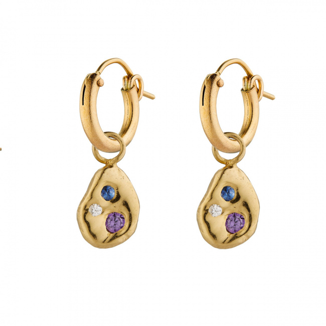 halcyon-earring-gold-oval-pair-amethyst-aquamarine-saphire